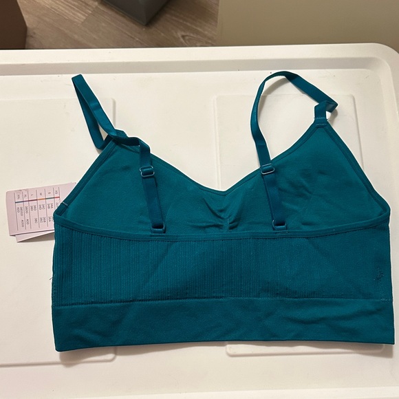 Auden Turquoise Ribbed Bralette - Picture 2 of 3
